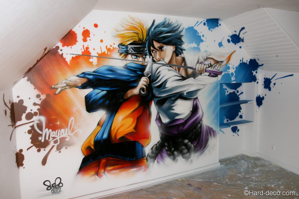Chambre Naruto vs Sasuke Hard Deco