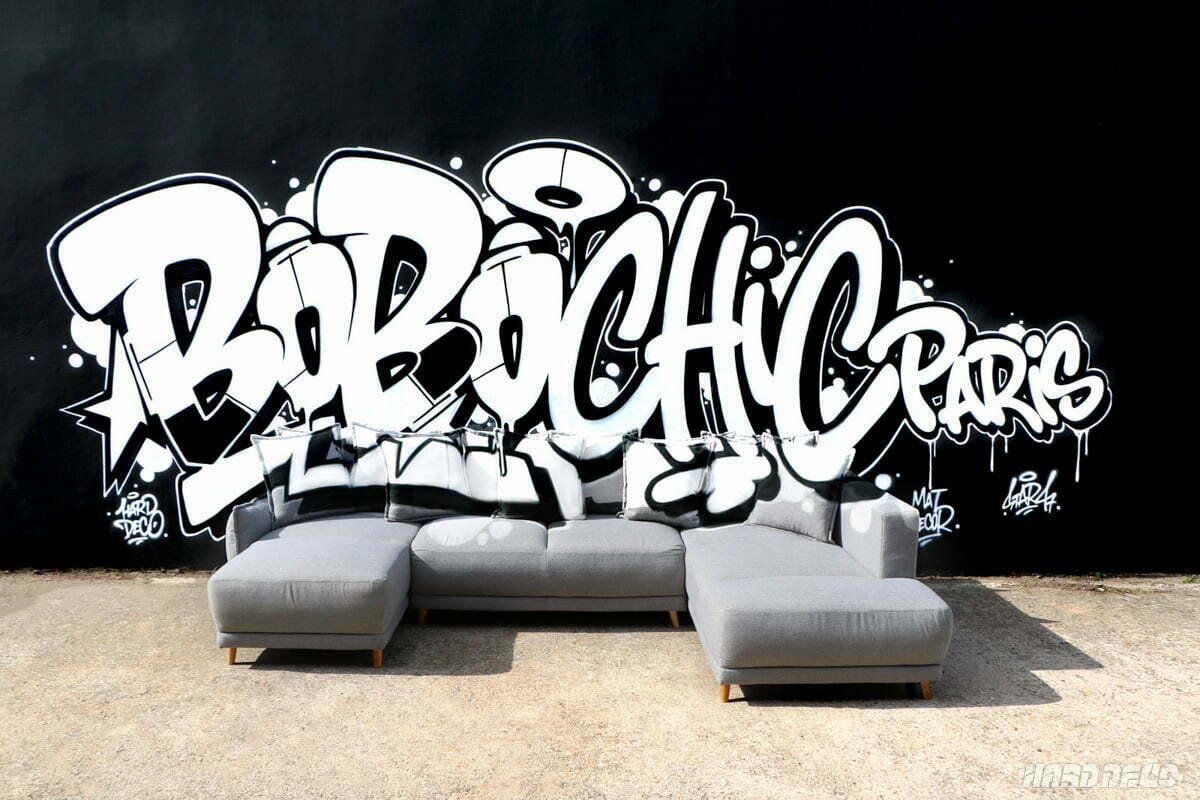 Anamorphose graffiti pour l'entreprise Bobochic Paris