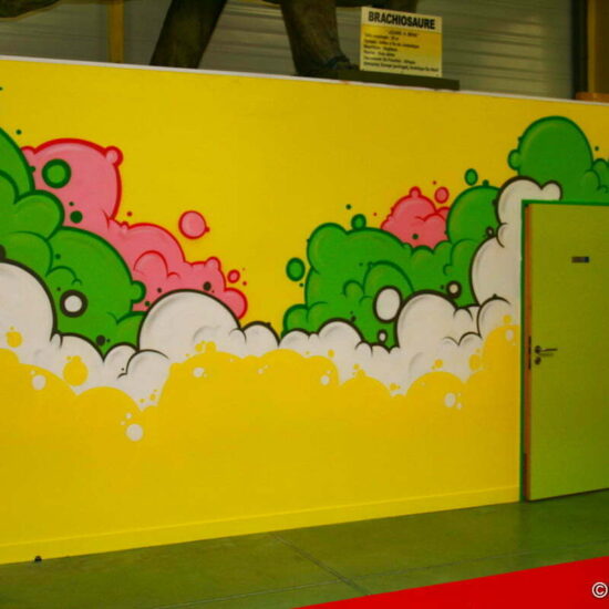 graffiti bubble deco