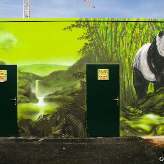 graffiti deco exterieur panda