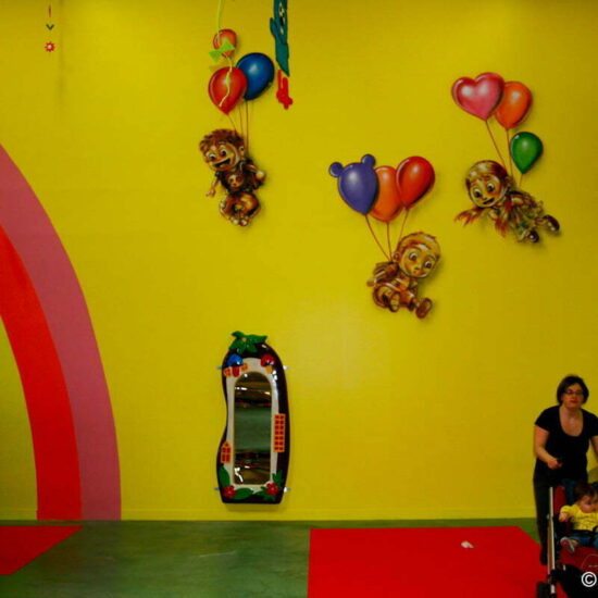 graffiti enfant ballon parachute