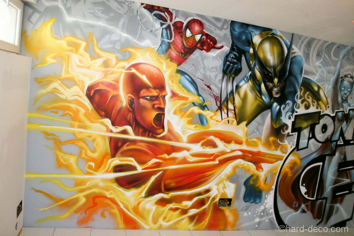 La Torche, Spiderman et Wolverine