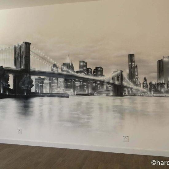 fresque murale salon graffiti newyork
