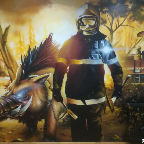 fresque caserne pompiers survilliers 2