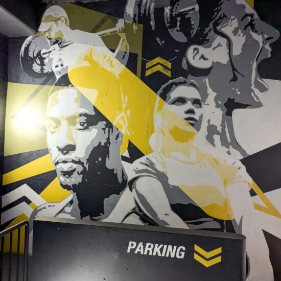 fresque fitness park bezons acces parking