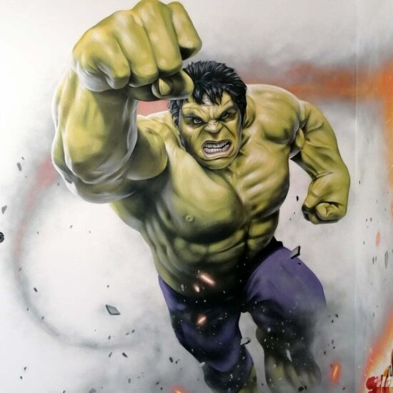 fresque chambre hulk ironman 2