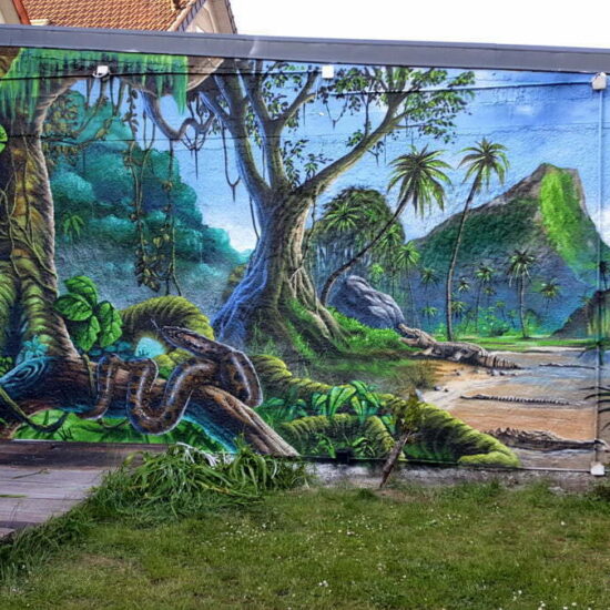 fresque facade jungle 2
