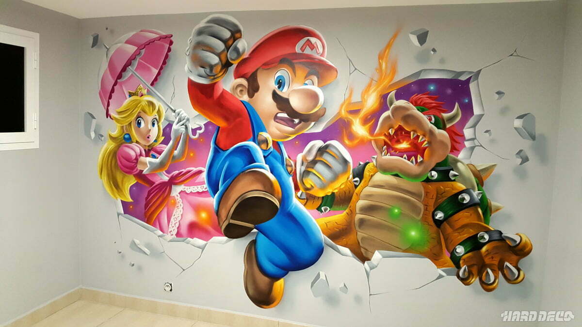 Fresque sur le thème de Mario