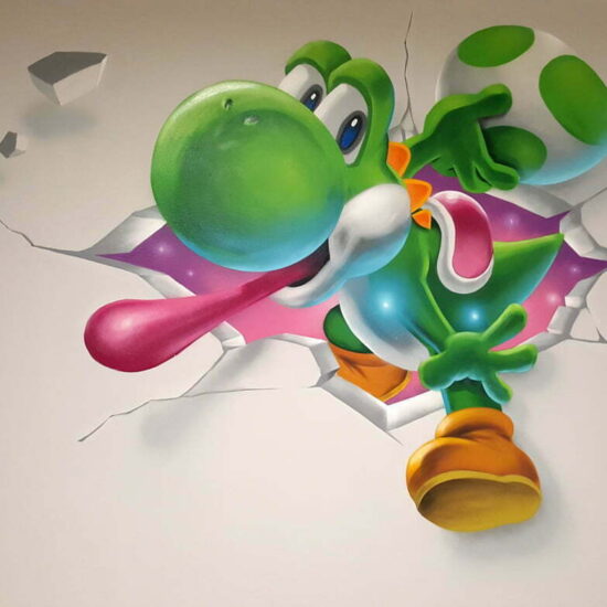 fresque salle jeux yoshi