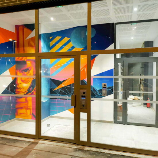 fresque entree residence etudiant nanterre 2