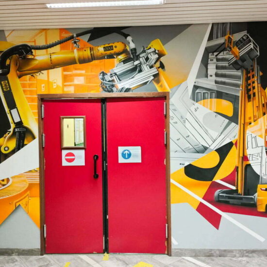 fresque hall entreprise sodis 2