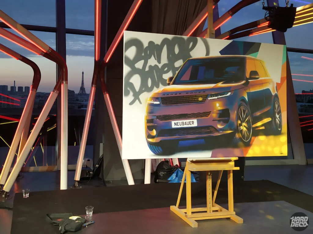 Toile live range rover evenement — fresque murale sur mesure, Hard Déco
