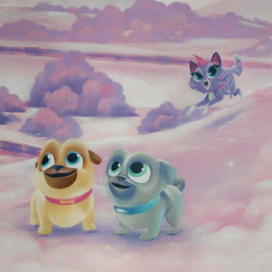 fresque fille chambre princesse 5