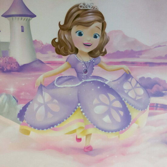 fresque fille chambre princesse 8