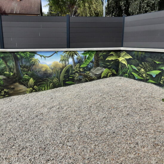 fresque mur particulier exterieur theme jungle 3