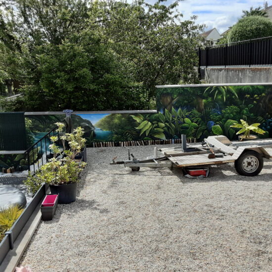 fresque mur particulier exterieur theme jungle 5