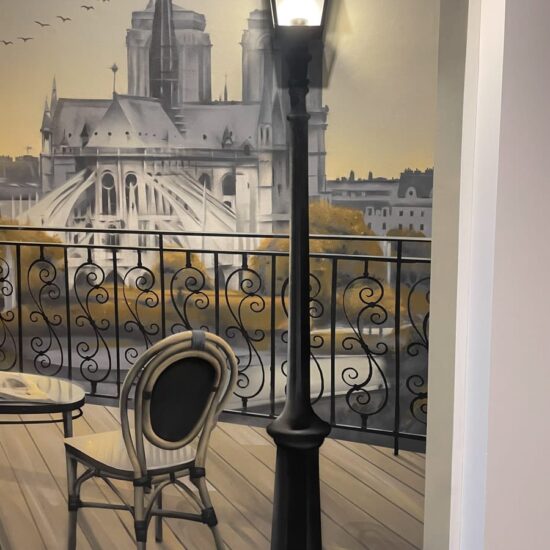 fresque trompe loeil balcon paris 4