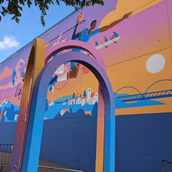 fresque murale jo gymnase bois rame 6