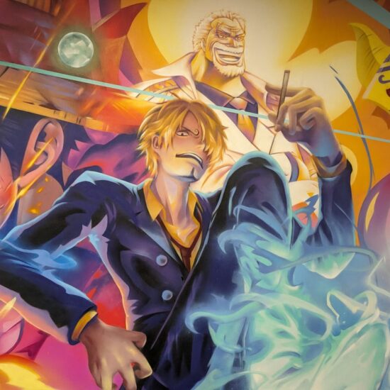 fresque salle de jeux videos manga 12