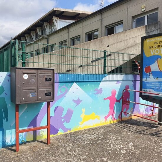 fresque ecole maternelle primaire victor hugo torcy 5