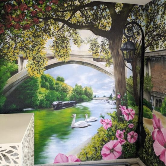 Fresque Bords de Marne Balcon