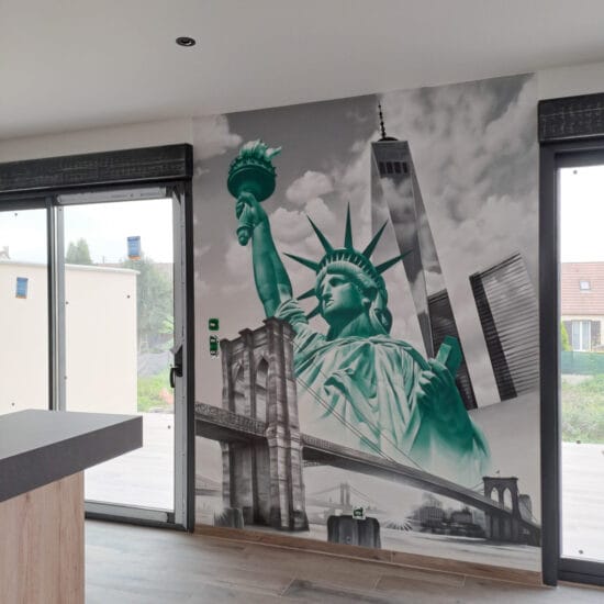 fresque interieur cuisine new york 2