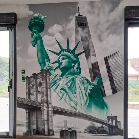fresque interieur cuisine new york 3