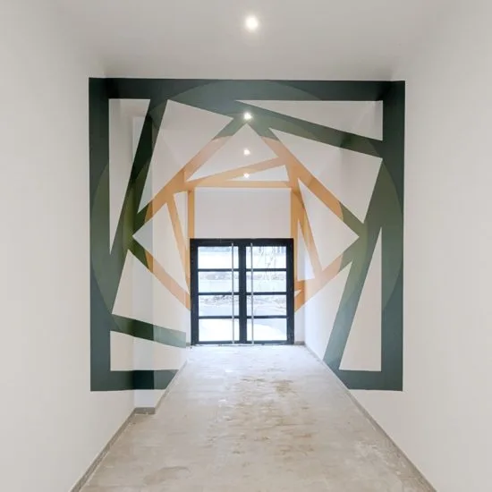 Anamorphose Géométrique – Hall d&rsquo;Entrée Résidence SogeProm, pour P-A-L-M