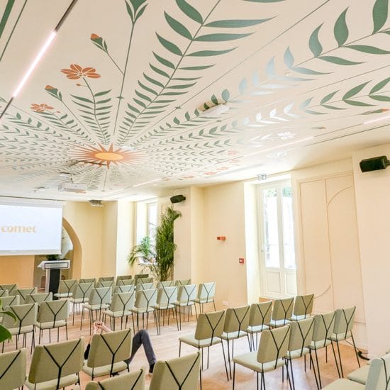 Fresque au Plafond — Salle de Conférence Comet Meetings, Levallois-Perret (92)